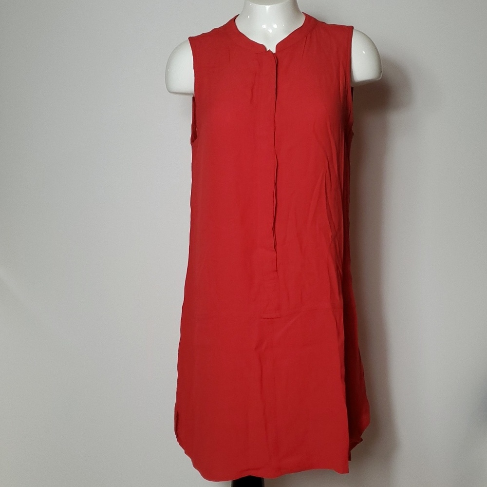 Madewell Women's Red Tunic Dress Sleeveless S